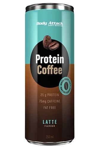 Body Attack Protein Coffee - Cafe Latte (12x250ml)
